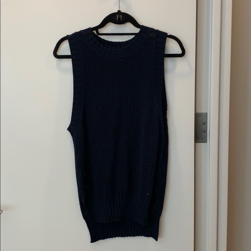 FRAME sleeveless knit sweater